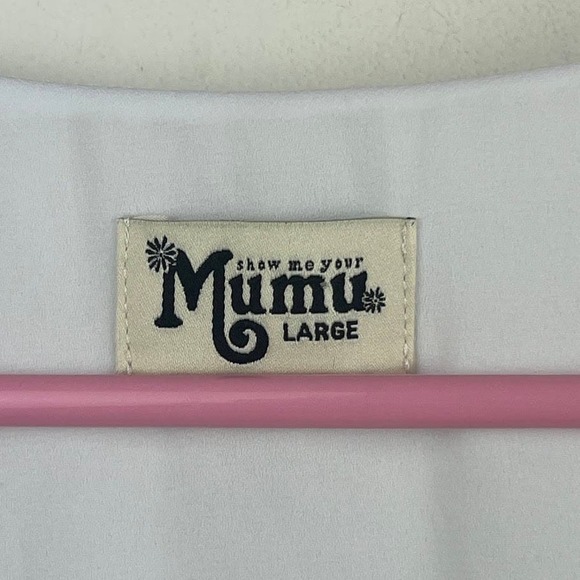 Show Me Your Mumu Gretta mini Dress size Large white cheetah print - Picture 6 of 7